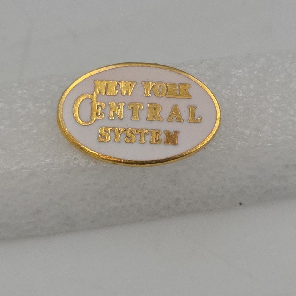 New York Central System Locomotive Train Lapel Pin Hat Pinback Brooch Lot Of 2 - Picture 5 of 7